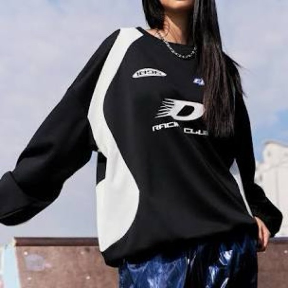 Baggy racing sweatshirt